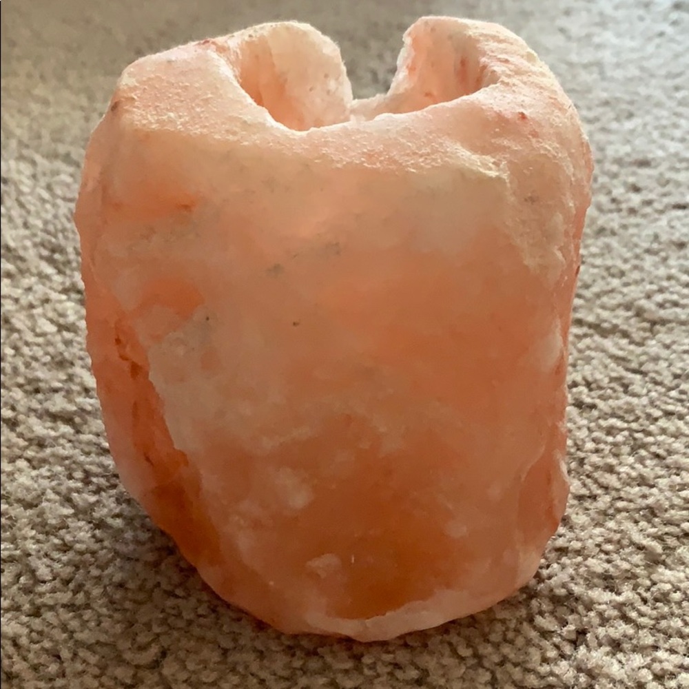 Vintage Salt Crystal Tea Light Holder